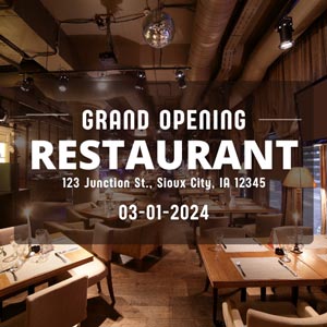 Window Cling to Promote Your Business